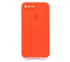 Силіконовий чохол Full Cover Square для iPhone 7+/8+ red Full Camera