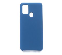 Силіконовий чохол Full Cover для Samsung A21s dark blue без logo