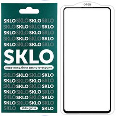 Захисне скло SKLO 5D для Xiaomi Poco F5/Note 12 Turbo black (тех.пак/біла підложка)