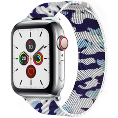 Ремінець Apple Watch Milanese 42mm/44mm camouflage blue (Box)