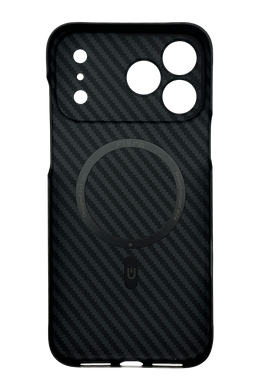 Чохол Fibra Carbonite with MagSafe для iPhone 17 Pro Max black Full Camera