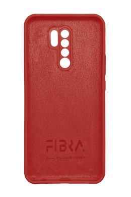 Силіконовий чохол Fibra для Xiaomi Redmi 9 red Full Camera
