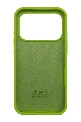 Силіконовий чохол Full Cover для iPhone 17 Pro lime green