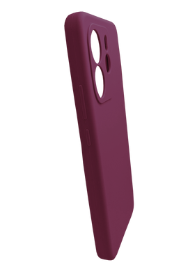 Силіконовий чохол Softy для Xiaomi Redmi Note 14 4G (UA/Europe) bordo Full Camera з мікрофіброю