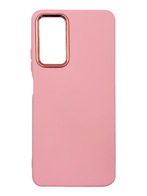 Силиконовый чехол Metal Frame для Xiaomi Redmi Note 11 Pro 4G/5G/12 Pro 4G light pink (AA)