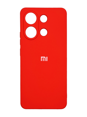 Силиконовый чехол Full Cover для Xiaomi Redmi Note 13 4G red Full Camera