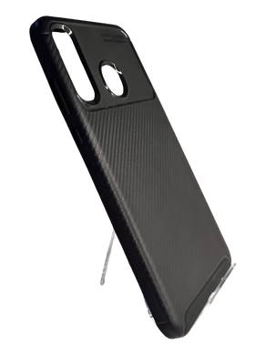 Силиконовый чехол Ultimate Experience Carbon для Huawei P30 Lite/Nova 4e black (TPU)