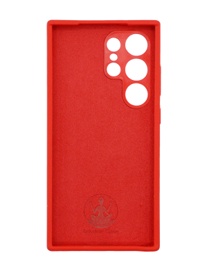 Силиконовый чехол Full Cover для Samsung S24 Ultra red (AAA) Full Camera без logo