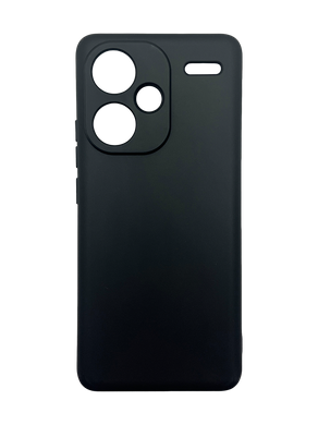 Силиконовый чехол Soft feel для Xiaomi Redmi Note 13 Pro+ black Full Camera Epik