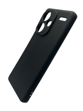 Силиконовый чехол Soft feel для Xiaomi Redmi Note 13 Pro+ black Full Camera Epik