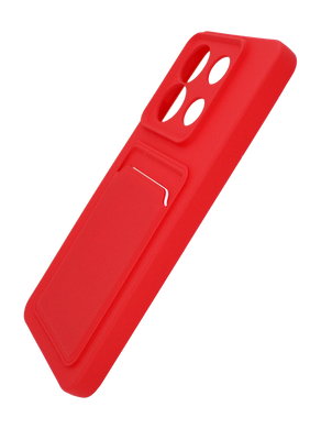 Силиконовый чехол WAVE Colorful Pocket для Xiaomi Redmi Note 13 Pro 5G red Full Camera