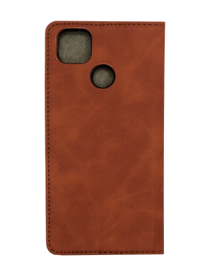 Чохол книжка Carbon для Xiaomi Redmi 9C dark brown/black (4you)