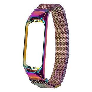 Ремінець Milanese Loop Xiaomi Mi Band 7 rainbow oil