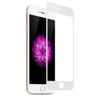 Защитное 3D/4D стекло Люкс для iPhone 6 + 0.3mm white