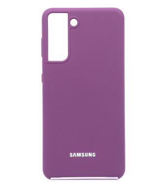 Силиконовый чехол Silicone Cover для Samsung S21/S30 grape
