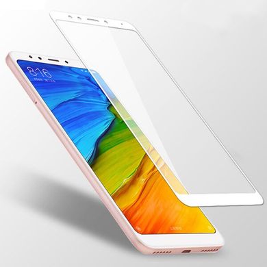 Защитное 2.5D стекло Full Glue для Xiaomi Redmi Note 5 f/s white (пов.) GOpt