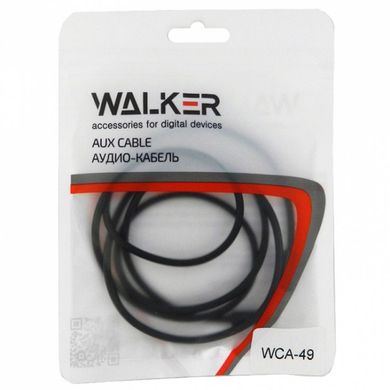 AUX кабель Walker H49 simple black тех.упак.
