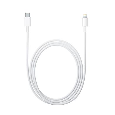 USB кабель для iPhone 11 USB-C to Lightning 1m ORIGINAL MQGJ2ZM / A white (Foxconn)