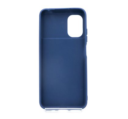 Силиконовый чехол Soft feel для Xiaomi Poco M5 blue Candy