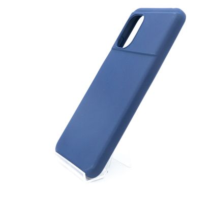 Силиконовый чехол Soft feel для Xiaomi Poco M5 blue Candy