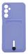 Силіконовий чохол Colorful Pocket Card для Samsung A24 4G lilac Full Camera