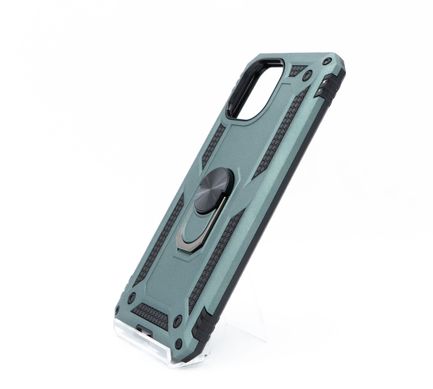 Чохол Serge Ring for Magnet для Xiaomi Mi 11 Lite/Mi 11Lite5G green протиударний з магніт. тримачем