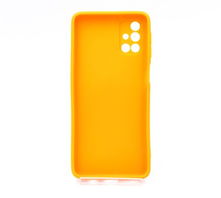 TPU чехол Square Full Camera для Samsung M31S orange с ремешком