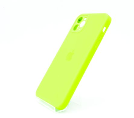 Силіконовий чохол Full Cover для iPhone 11 Pro Max neon green Full Camera