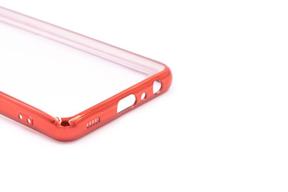 Силиконовый чехол Сlear для Samsung A52 4G/A52 5G red Full Camera с глянцевой окантовкой