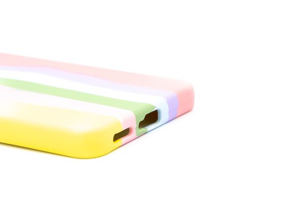 Силіконовий чохол Full Cover для Xiaomi Redmi Note 11/Note 11S Rainbow №3 Full Camera