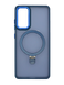 Чехол Matte Ring-MagSafe для Samsung S20 FE dark blue