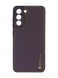 Чохол шкіра Xshield для Samsung S21 FE dark purple Full Camera