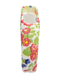 Ремінець Print Silicone Xiaomi MI Band 2 різнокольорові квіти/білий (№17)