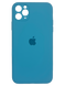 Силіконовий чохол Full Cover для iPhone 11 Pro Max denim blue Full Camera