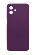 Силиконовый чехол Softy для Samsung A07 purple Full Camera с микрофиброй