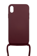 Силиконовый чехол WAVE Lanyard для iPhone XR rose red (TPU)