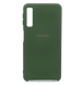 Силіконовий чохол Full Cover для Samsung A750 / A7 2018 dark green My Color