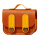 Шкіряний футляр Briefcase для AirPods 4 brown/yellow