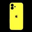 Силіконовий чохол Full Cover для iPhone 16 Plus yellow Full Camera