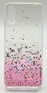Силіконовий чохол WAVE Confetti для Samsung A02 (TPU) white/pink