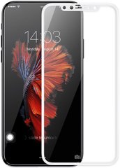 Защитное 4D стекло Glass для iPhone X white