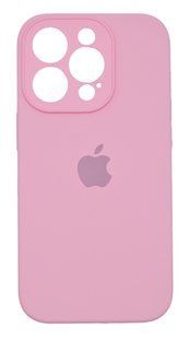 Силіконовий чохол Full Cover для iPhone 14 Pro pink Full Camera