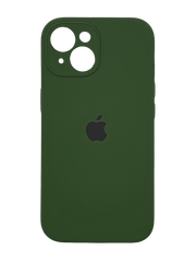 Силіконовий чохол Full Cover для iPhone 15 Plus cyprus green (dark green) Full Camera