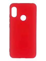 Силіконовий чохол Full Cover для Xiaomi Redmi 6 Pro/Mi A2 Lite red без logo