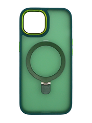Чехол Matte Ring-MagSafe для iPhone 15 green