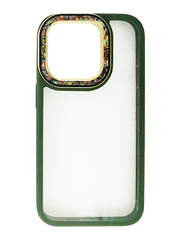Чохол Swarovski для iPhone 15 Pro alpine green