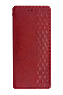 Чохол-книжка шкіра WAVE Cubic Rubic для Samsung A36/A56 red