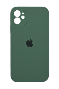 Силиконовый чехол Full Cover Square для iPhone 11 pine green Full Camera