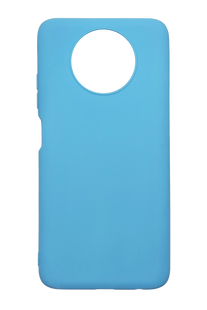 Силиконовый чехол Soft feel для Xiaomi Redmi Note 9 5G/Note 9T light blue