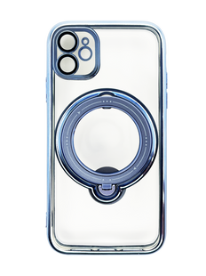 Чехол Shining Holder Clear MagSafe для iPhone 11 blue
